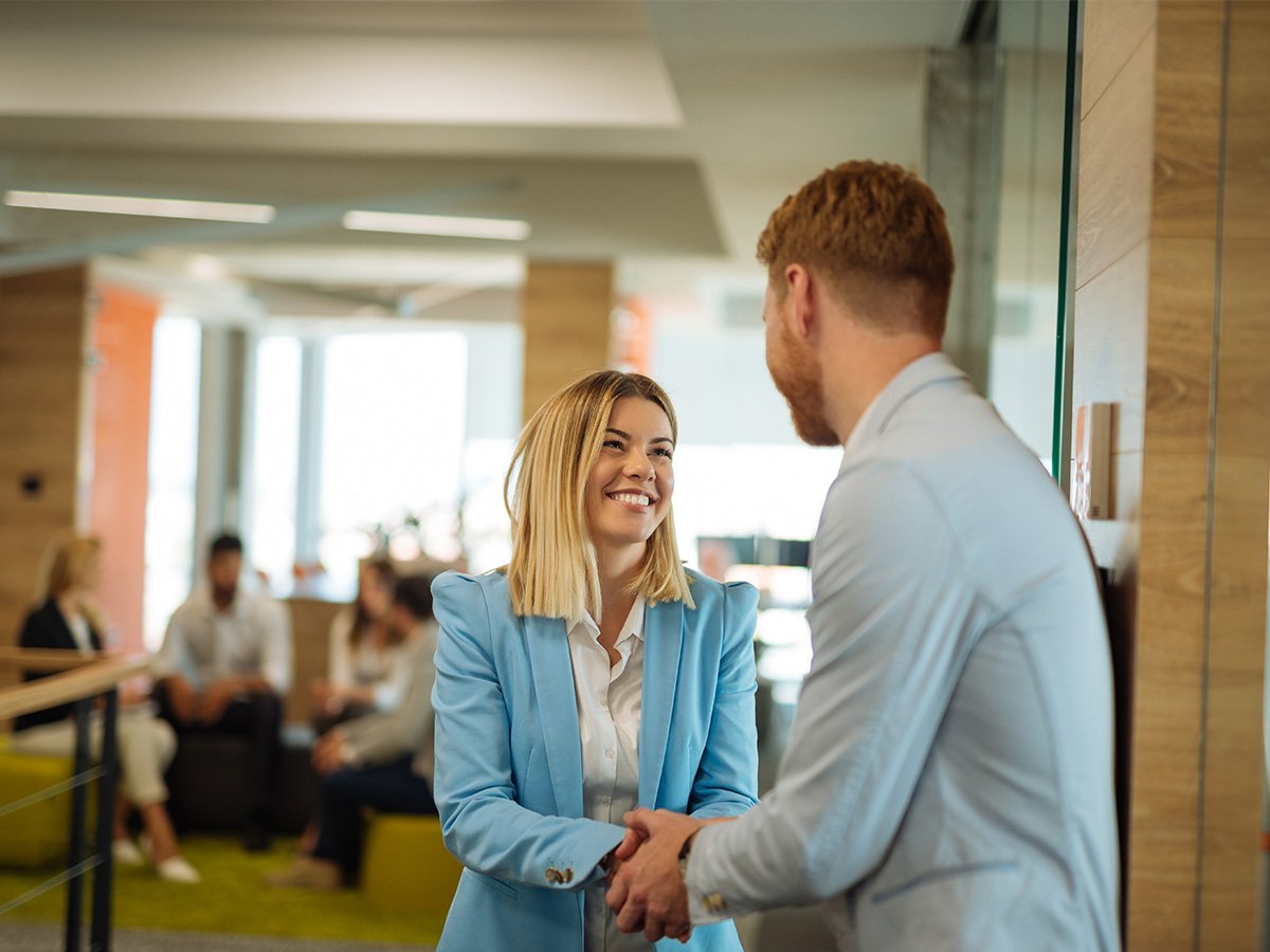 CRM Customer engaging with their banker
