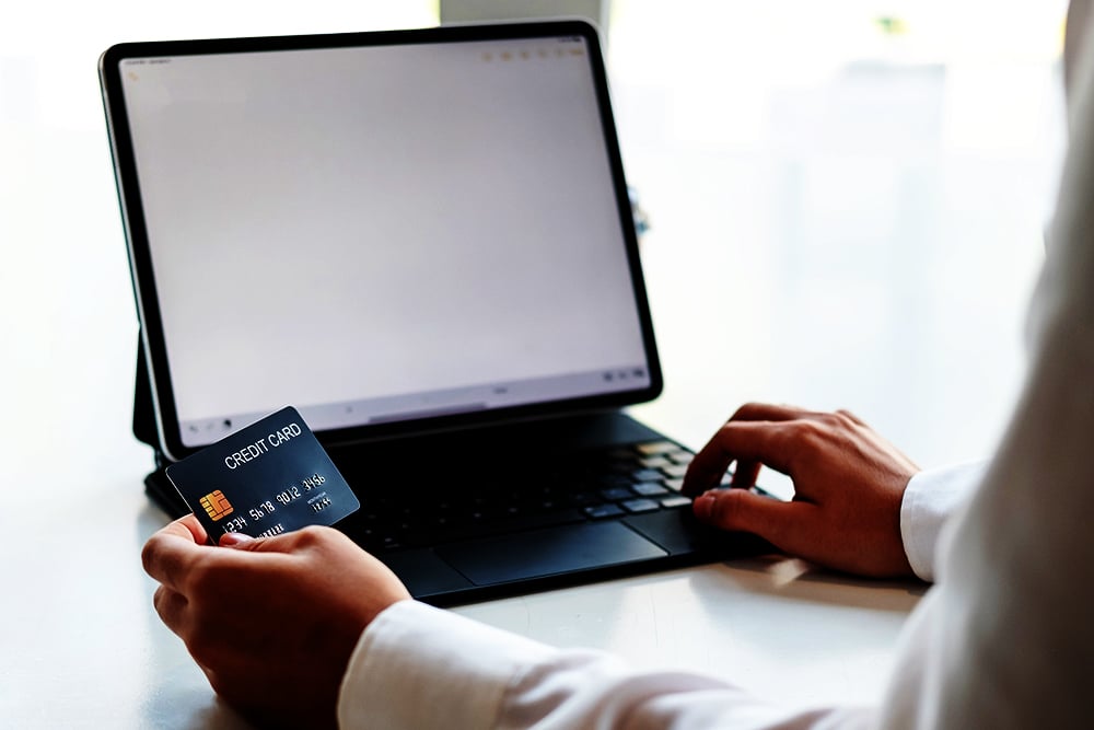 Point of Sale Purchase online for credit card