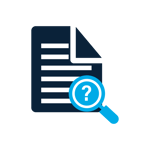 Document with magnifying glass for careful review.