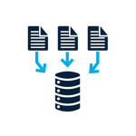 Data transmitted into a repository.