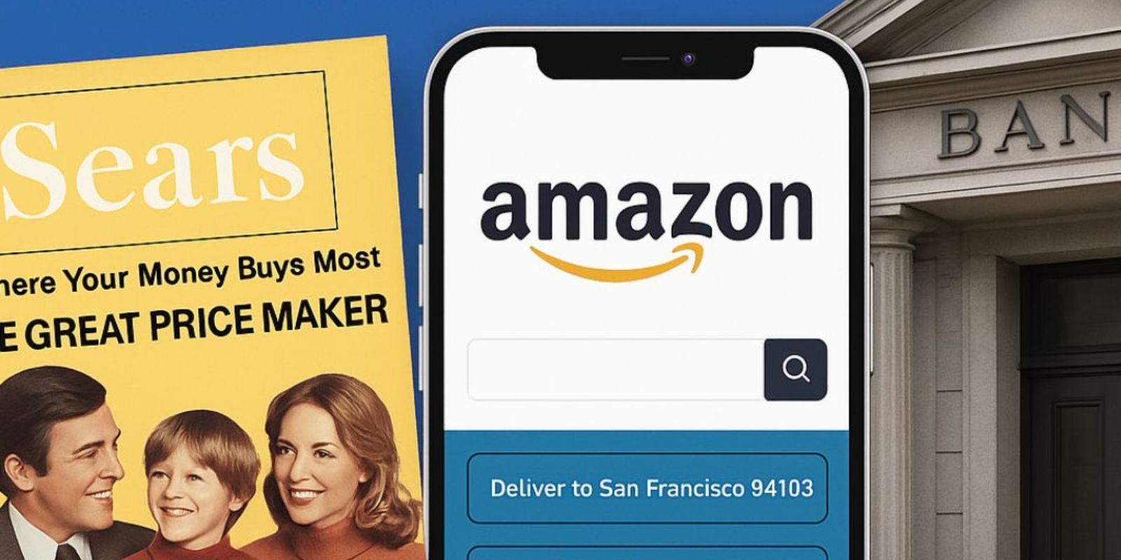 How the Histories of Sears and Amazon Can Inform the Future of Financial Institutions